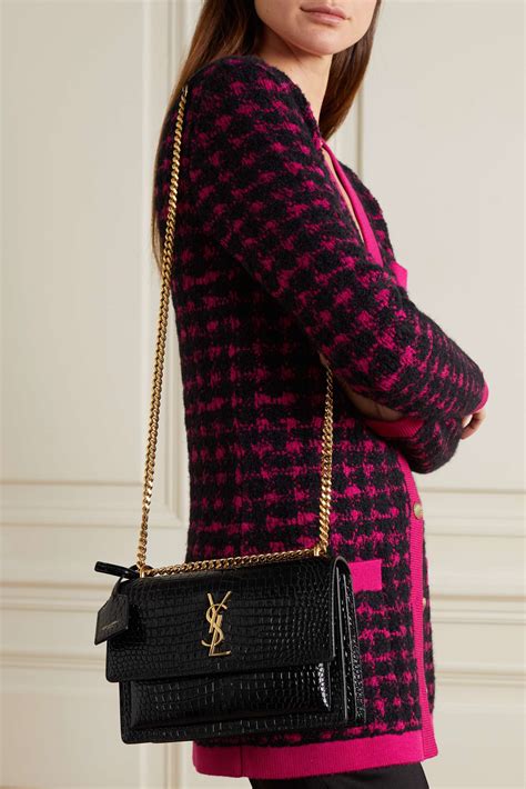 ysl sunset python bag|ysl sunset bag medium croc.